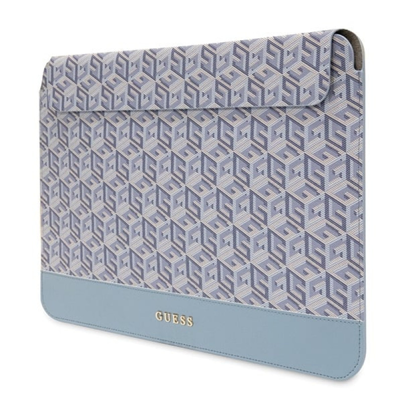 Capa para portátil Guess GUCS14HGCFSEB 14", GCube Stripes, azul