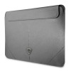 Capa para portátil Guess GUCS14PSATLG 13/14 polegadas, Saffiano Triangle, prateada