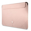 Capa para portátil Guess GUCS16PSATLP 16 polegadas, Saffiano Triangle, rosa