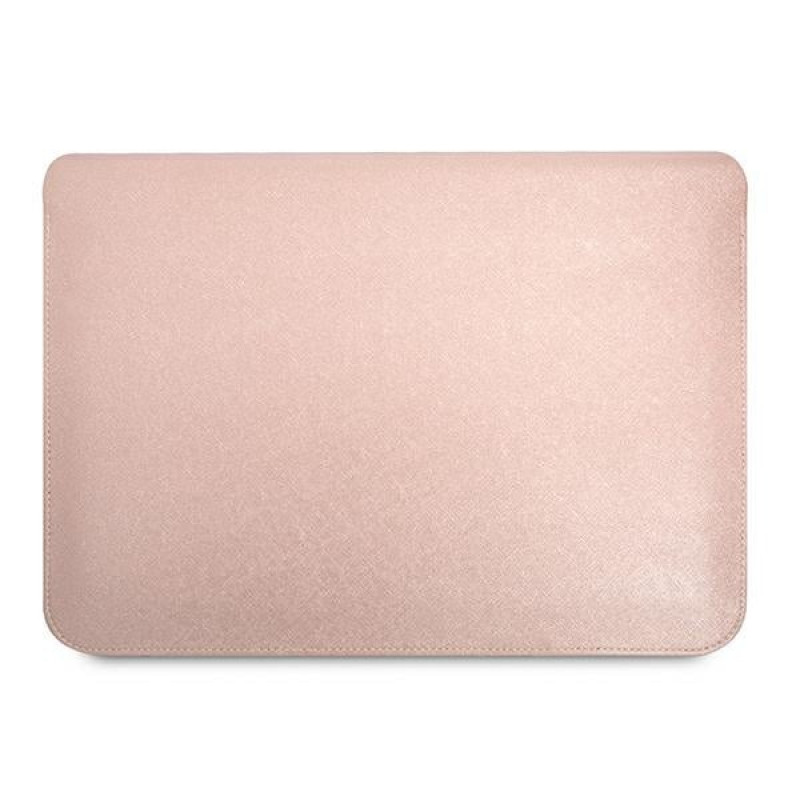 Capa para portátil Guess GUCS16PSATLP 16 polegadas, Saffiano Triangle, rosa