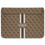 Capa para portátil Guess GUCS14P4RPSW 14 polegadas, 4G Printed Stripes, castanha