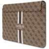 Capa para portátil Guess GUCS14P4RPSW 14 polegadas, 4G Printed Stripes, castanha