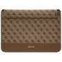 Capa para portátil Guess GUCS14PS4SGW 14 polegadas, 4G Stripe Metal Logo, castanha