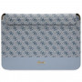 Capa para portátil Guess GUCS14PS4SGB 14 polegadas, 4G Stripe Metal Logo, azul