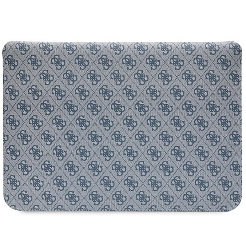 Capa para portátil Guess GUCS14PS4SGB 14 polegadas, 4G Stripe Metal Logo, azul