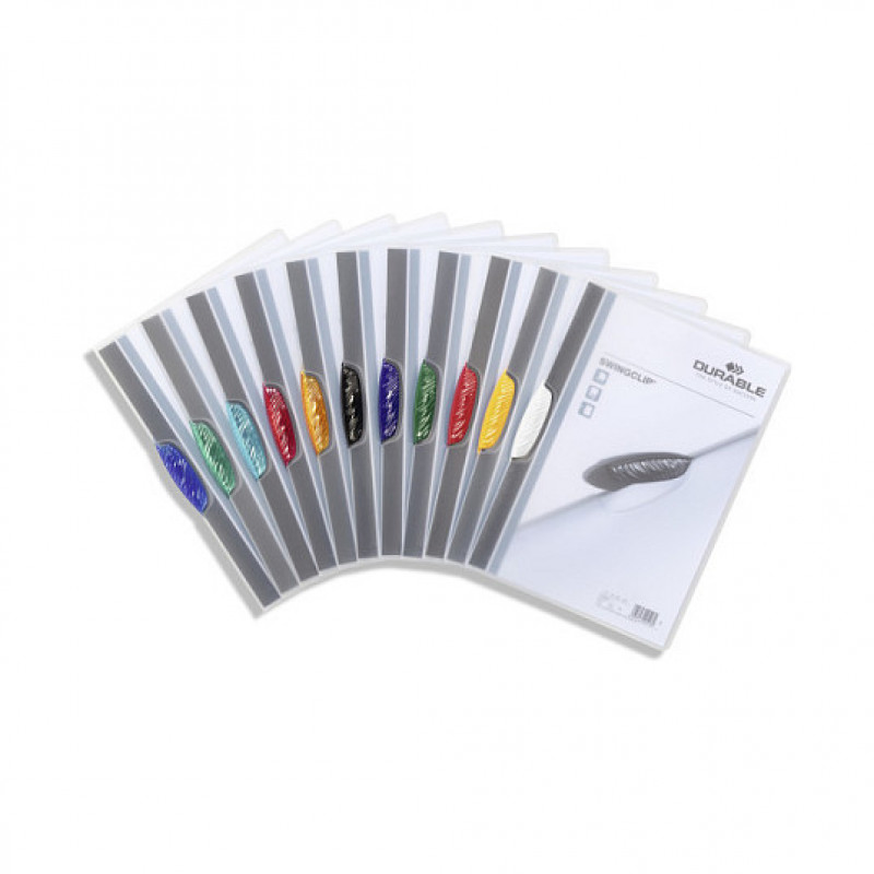 Pasta com clip Durable SWINGCLIP 30 A4 226000, transparente (25 un.)