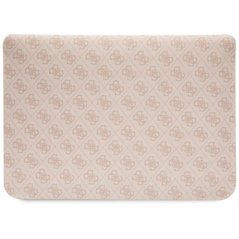 Capa para portátil Guess GUCS14PS4SGP 14 polegadas, 4G Stripe Metal Logo, rosa