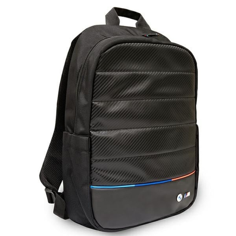 Mochila BMW BMBP15COCARTCBK 16 polegadas, Carbon Tricolor, preta