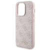 Guess GUBPM5P15L4GEMGP Conjunto capa rígida para Apple iPhone 15 Pro + powerbank MagSafe 5000 mAh, 4G Metal Logo, rosa