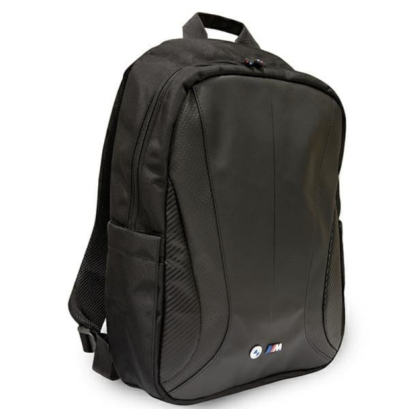 Mochila BMW BMBP15COSPCTFK para portáteis até 16", preta, Carbon Tricolor, perfurada
