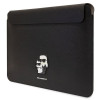 Mala para portátil Karl Lagerfeld KLCS14SAKCPMK para 14 polegadas, preta, Saffiano Karl&Choupette
