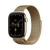 Apple Watch Series 12 GPS + Cellular 46 mm caixa de titânio Radiant Gold com bracelete Milanese Loop Radiant Gold, M/L