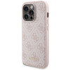 Guess GUBPM5P14L4GEMGP Apple iPhone 14 Pro capa rígida + 5000 mAh MagSafe powerbank pacote, 4G Metal Logo, rosa