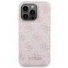 Guess GUBPM5P14L4GEMGP Apple iPhone 14 Pro capa rígida + 5000 mAh MagSafe powerbank pacote, 4G Metal Logo, rosa