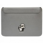 Karl Lagerfeld KLCS14SAKCPMG Capa para portátil de 14", prateada, Saffiano Karl&Choupette