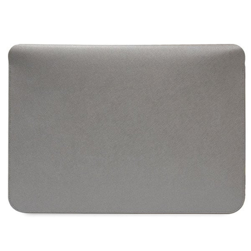 Karl Lagerfeld KLCS14SAKCPMG Capa para portátil de 14", prateada, Saffiano Karl&Choupette