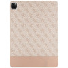Guess GUFCP12PS4SGP Apple iPad Pro 12.9" (2020/2021/2022, 4.ª/5.ª/6.ª geração) capa tipo livro, 4G Stripe Allover, rosa