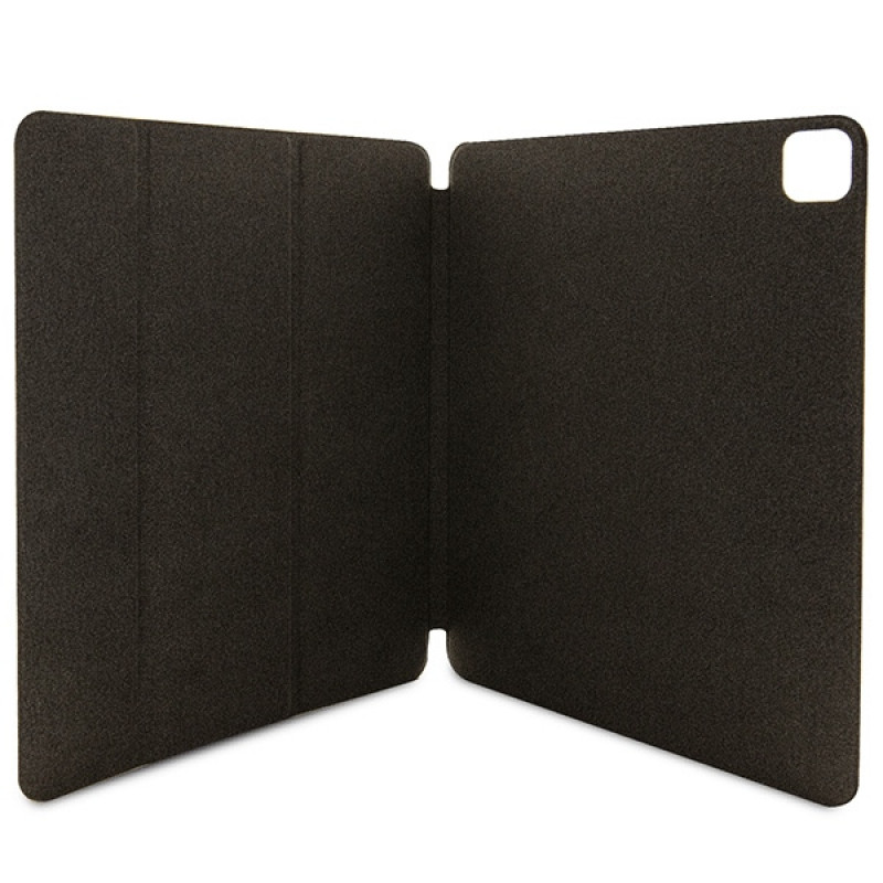 Guess GUFCP12PS4SGP Apple iPad Pro 12.9" (2020/2021/2022, 4.ª/5.ª/6.ª geração) capa tipo livro, 4G Stripe Allover, rosa