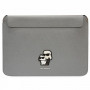 Capa para portátil Karl Lagerfeld KLCS16SAKCPMG para 16", prateada, Saffiano Karl&Choupette