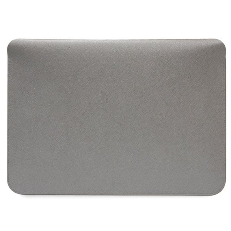 Capa para portátil Karl Lagerfeld KLCS16SAKCPMG para 16", prateada, Saffiano Karl&Choupette