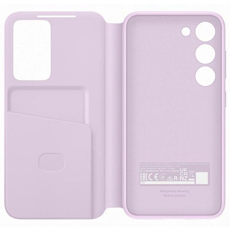 Capa carteira Smart View para Galaxy S23 Samsung EF-ZS911CV, lavanda