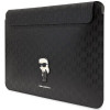 Karl Lagerfeld KLCS14SAKHPKK Mala para portátil de 14", preta, Saffiano Monogram Ikonik