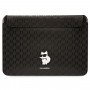 Karl Lagerfeld KLCS14SAKHPCK Capa para portátil de 14", preta, Saffiano Monogram Choupette