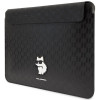 Karl Lagerfeld KLCS14SAKHPCK Capa para portátil de 14", preta, Saffiano Monogram Choupette