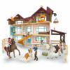 Schleich Horse Club vila à beira do lago e paddock conjunto de brinquedo 42785