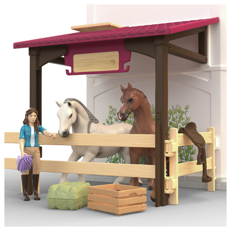 Schleich Horse Club vila à beira do lago e paddock conjunto de brinquedo 42785