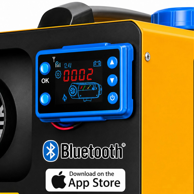 Extralink EX.82924 Soprador de aquecimento de ar a óleo Webasto 8 kW, 12/24 V, Bluetooth