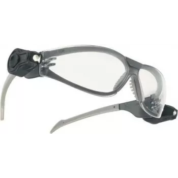 3M Óculos de proteção LED Light Vision, armação prateada/preta, lentes transparentes resistentes a riscos e antiembaciamento, proteção UV, luzes LED integradas
