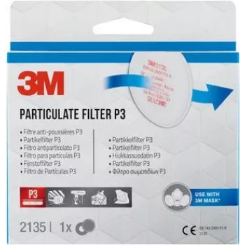 Filtro de partículas 3M FFP3 2135PRO1, 1 par (2135PRO1)