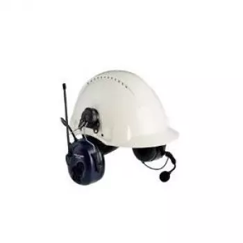 3M PELTOR LiteCom headset com arco de cabeça e rádio bidirecional, preto/azul/branco XH001680442