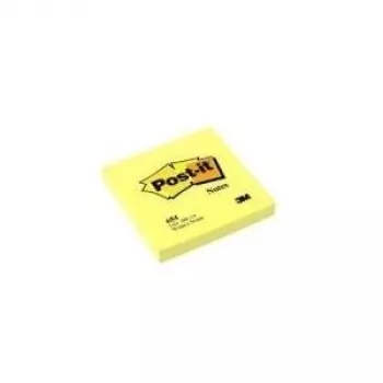 3M Post-it Notes 654, 76 x 76 mm, amarelo-canário, 100 folhas por bloco, pack de 12