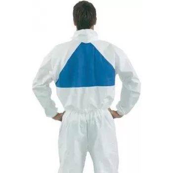 Fato-macaco de proteção 3M 4540+ Type 5/6, tamanho M, branco com costuras seladas a azul GT700000927