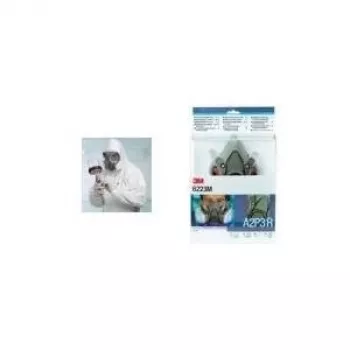 3M Conjunto de máscara semifacial reutilizável 6223M A2P3R, 9 peças, médio