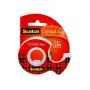 3M Scotch Crystal Clear 600 Fita adesiva com dispensador manual, 19 mm x 7,5 m, transparente 6-1975D