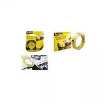 3M Scotch Fita adesiva de dupla face 665, 12 mm x 6,3 m, permanente, transparente D665126
