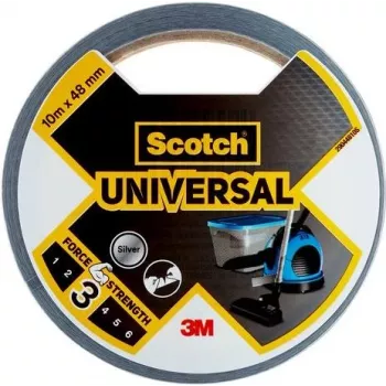 3M Scotch Universal Fita adesiva de pano 7100205220, 48 mm x 10 m, prateado