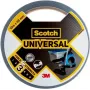 3M Scotch Universal Fita adesiva de pano 7100205220, 48 mm x 10 m, prateado
