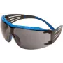 3M SecureFit SF402XSGAF-BLU Óculos de proteção, lentes cinzentas antiembaciamento e anti-riscos, armação azul, XS