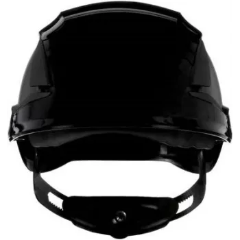 Capacete de segurança ventilado 3M SecureFit X5512V-CE-4 com indicador UV, preto, EN 397