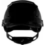Capacete de segurança ventilado 3M SecureFit X5512V-CE-4 com indicador UV, preto, EN 397