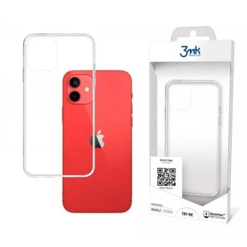 Capa ArmorCase 3MK AS para Apple iPhone 12/12 Pro transparente