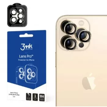 Proteção de lentes 3MK Lens Protection Pro para Apple iPhone 14 Pro/14 Pro Max dourada