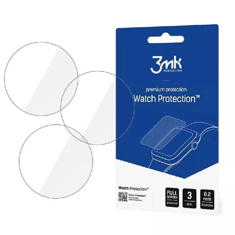 Película de proteção de ecrã 3MK FlexibleGlass para Samsung Galaxy Watch 3 45mm
