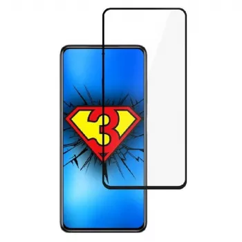 3MK Hard Glass Max Lite Película protetora de ecrã para Xiaomi Poco X3 NFC / Poco X3 Pro - preto