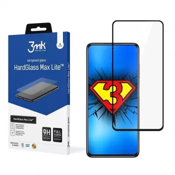 3MK Hard Glass Max Lite Película protetora de ecrã para Xiaomi Poco X3 NFC / Poco X3 Pro - preto
