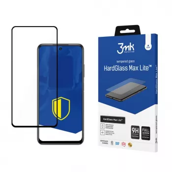 3MK HardGlass Max Lite Película de vidro temperado para Xiaomi Redmi Note 10S / Redmi Note 10 4G / Poco M5s - preto
